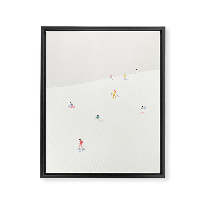 SKIBAKKEN Framed Canvas Print Gallery Image 1