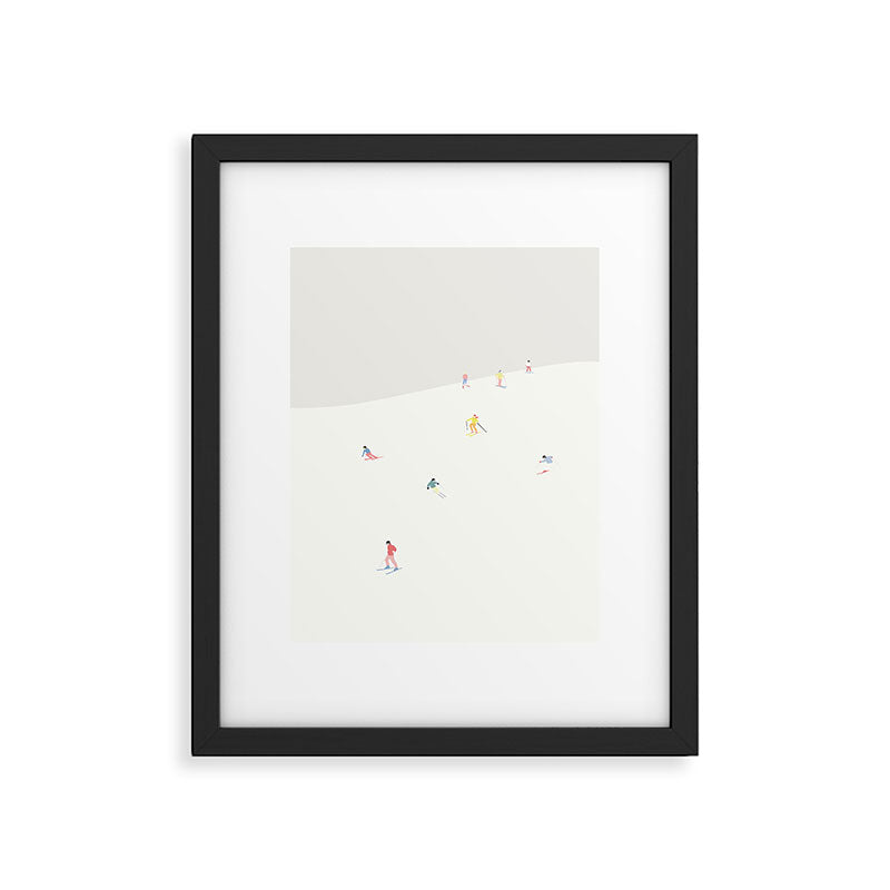 SKIBAKKEN Framed Art Print