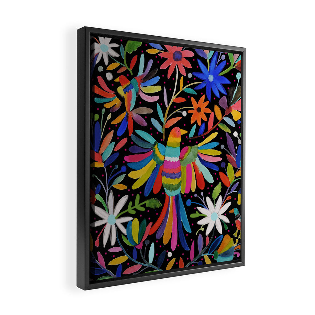 pajaros Otomi Framed Canvas Print Gallery Image 2