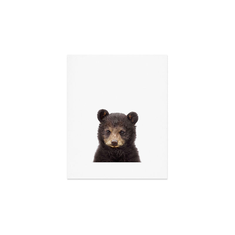 Baby Bear, Bear Cub, Kids Art, Baby Animals Art Print By Synplus Art Print Gallery Image 1