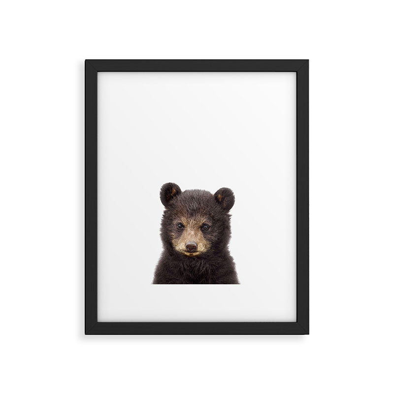 Baby Bear, Bear Cub, Kids Art, Baby Animals Art Print By Synplus Framed Art Print Gallery Image 5