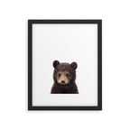 Baby Bear, Bear Cub, Kids Art, Baby Animals Art Print By Synplus Framed Art Print Gallery Image 5