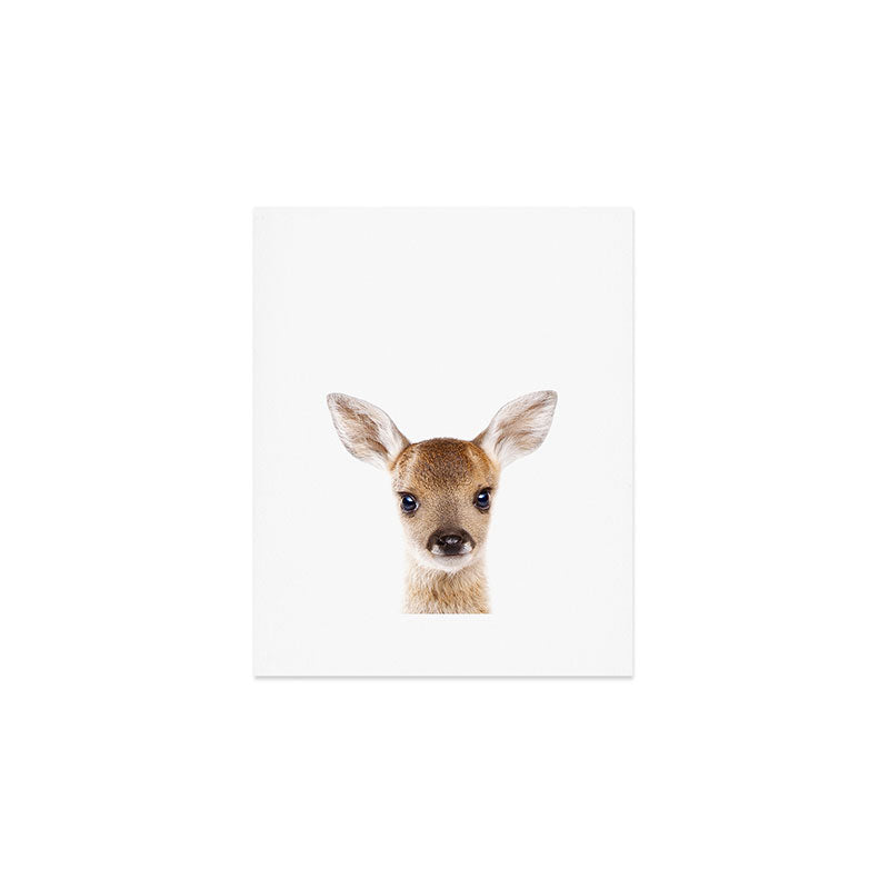 Baby Deer, Woodland Animals, Kids Art, Baby Animals Art Print By Synplus Art Print Gallery Image 1