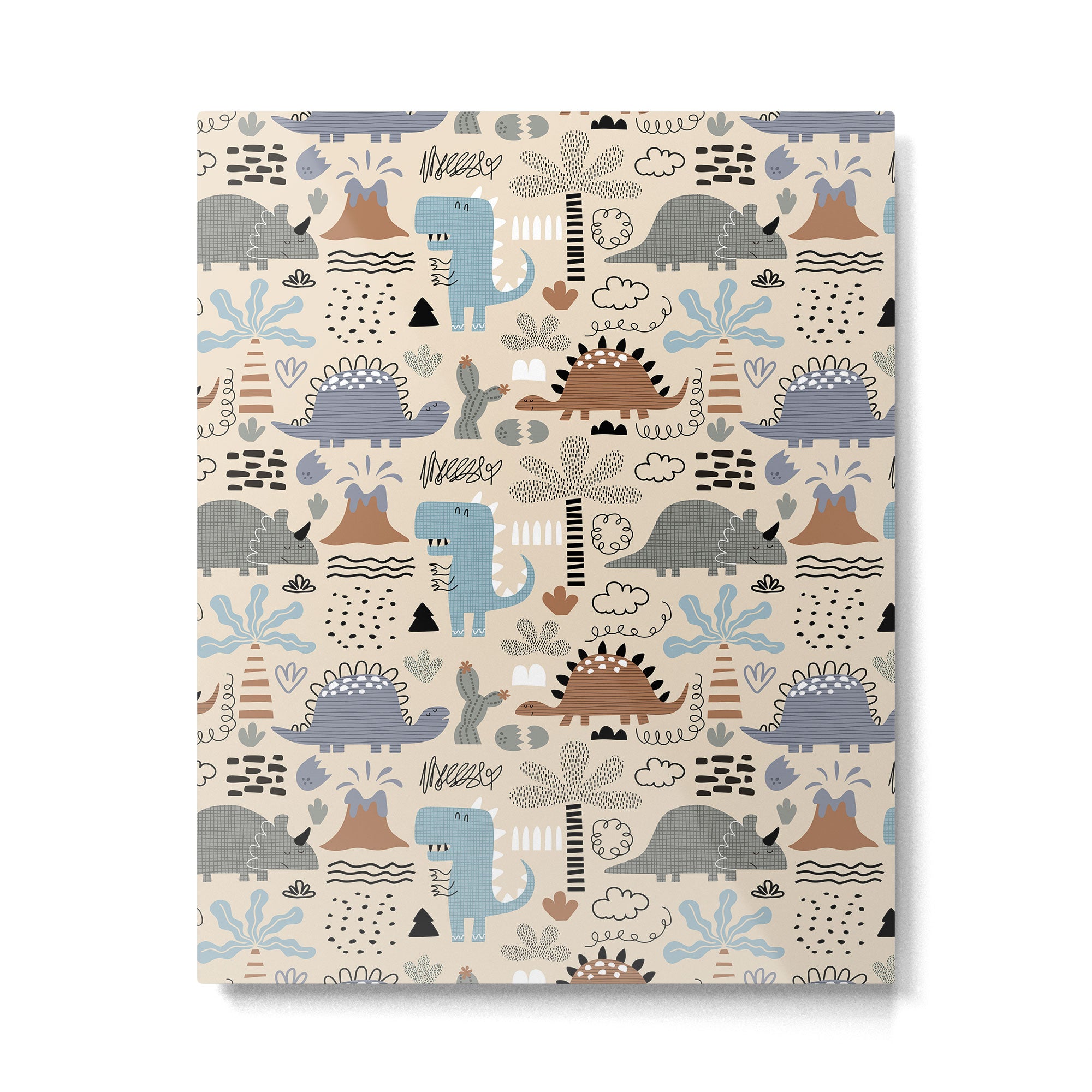 Nursery Wall Art, Nursery Prints, Neutral Nursery Decor, Dinosaur Print Metal Print Gallery Image 6