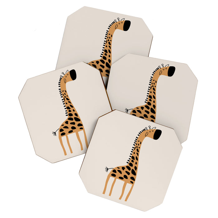 Nursery Wall Art, Safari Nursery Prints, Neutral Nursery Decor, Giraffe  Print Coaster Gallery Image 1