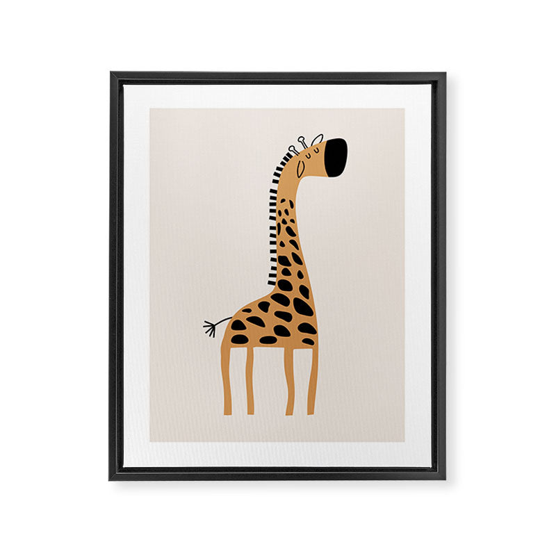 Nursery Wall Art, Safari Nursery Prints, Neutral Nursery Decor, Giraffe  Print Framed Canvas Print Gallery Image 6