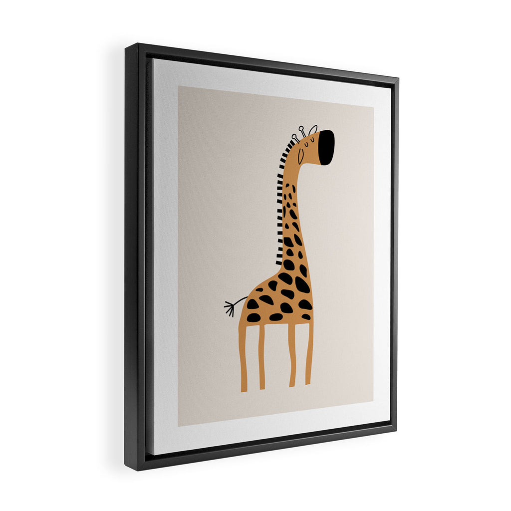 Nursery Wall Art, Safari Nursery Prints, Neutral Nursery Decor, Giraffe  Print Framed Canvas Print Gallery Image 2