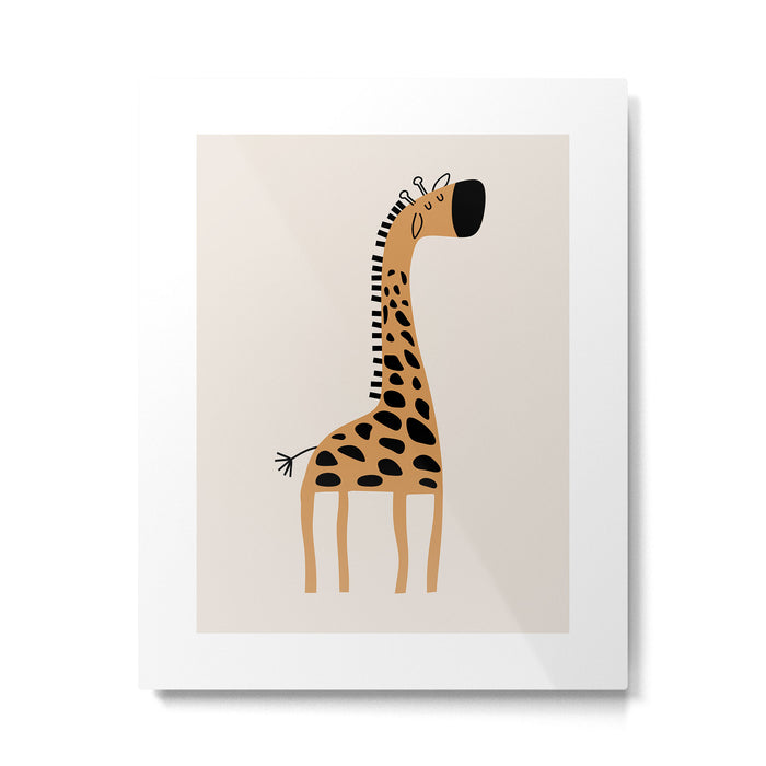 Nursery Wall Art, Safari Nursery Prints, Neutral Nursery Decor, Giraffe  Print Metal Print Gallery Image 1