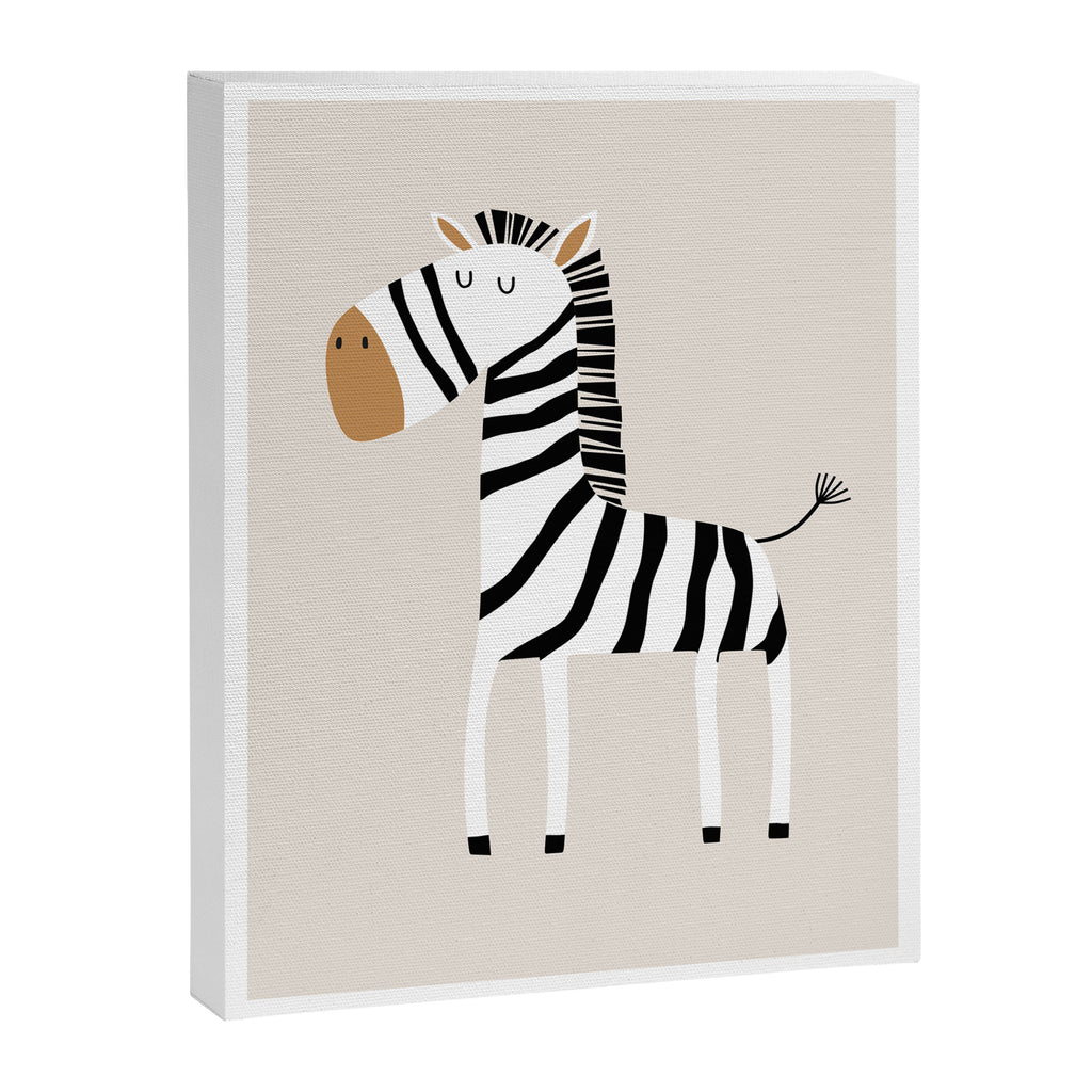 Nursery Wall Art, Safari Nursery Prints, Neutral Nursery Decor, Zebra Print Canvas Print Gallery Image 6