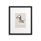 Nursery Wall Art, Safari Nursery Prints, Neutral Nursery Decor, Zebra Print Framed Art Print Gallery Image 5