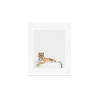 Tiger in a Bathtub, Tiger Taking a Bath, Tiger Bathing, Whimsy Animal Art Print By Synplus Art Print Gallery Image 1