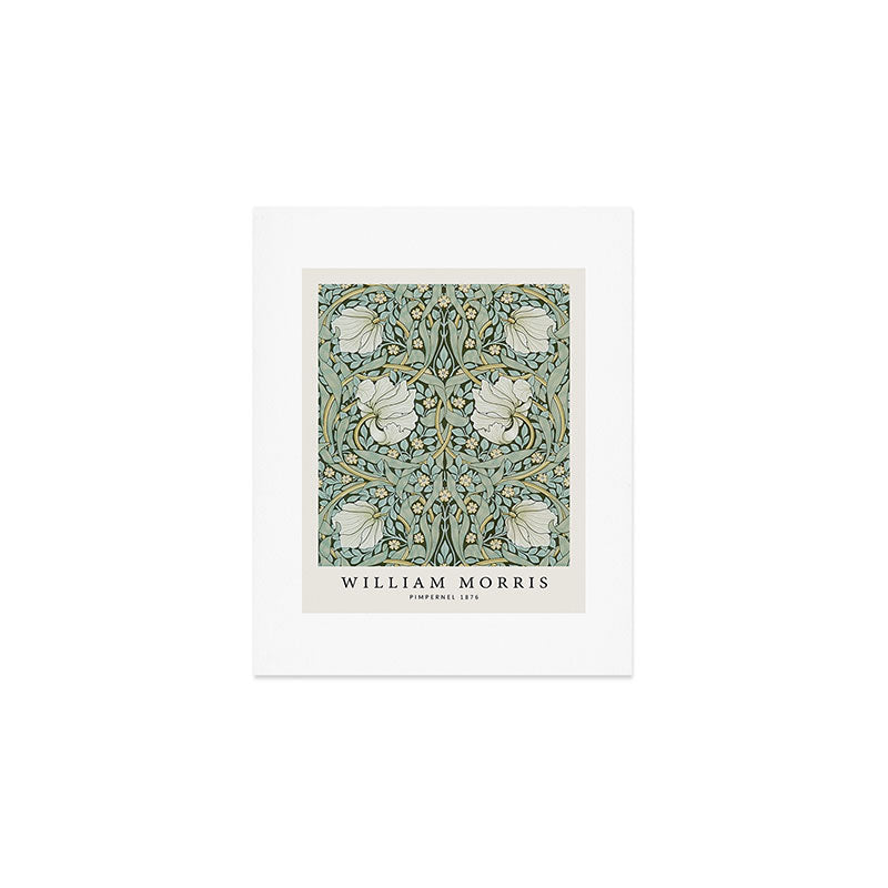 William Morris - Pimpernel Art Print, Vintage Museum Exhibition Art, Botanical Floral Pattern Art Print Gallery Image 1