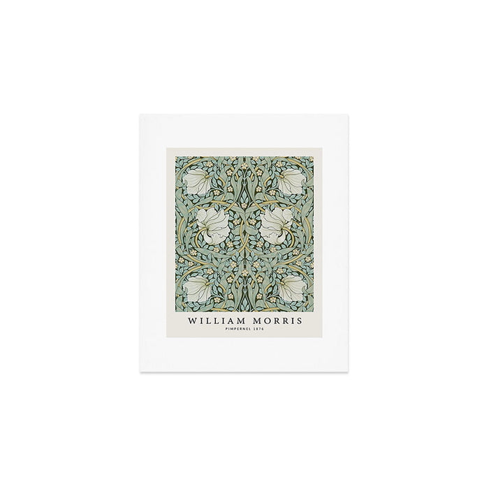 William Morris - Pimpernel Art Print, Vintage Museum Exhibition Art, Botanical Floral Pattern Art Print Gallery Image 1