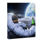 Astronaut on the Moon with beer Canvas Print Gallery Image 6