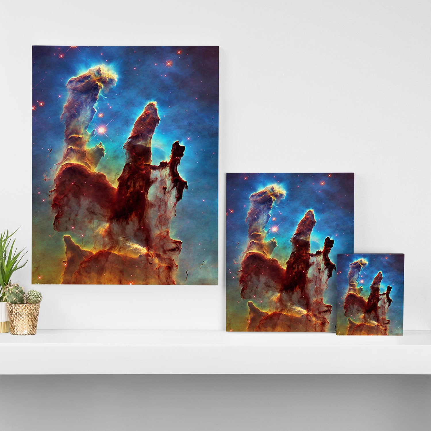 Hubble Telescope: Pillars of Creation Canvas Print Gallery Image 3