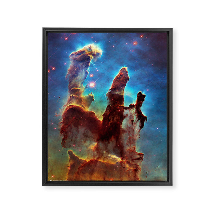 Hubble Telescope: Pillars of Creation Framed Canvas Print Gallery Image 1