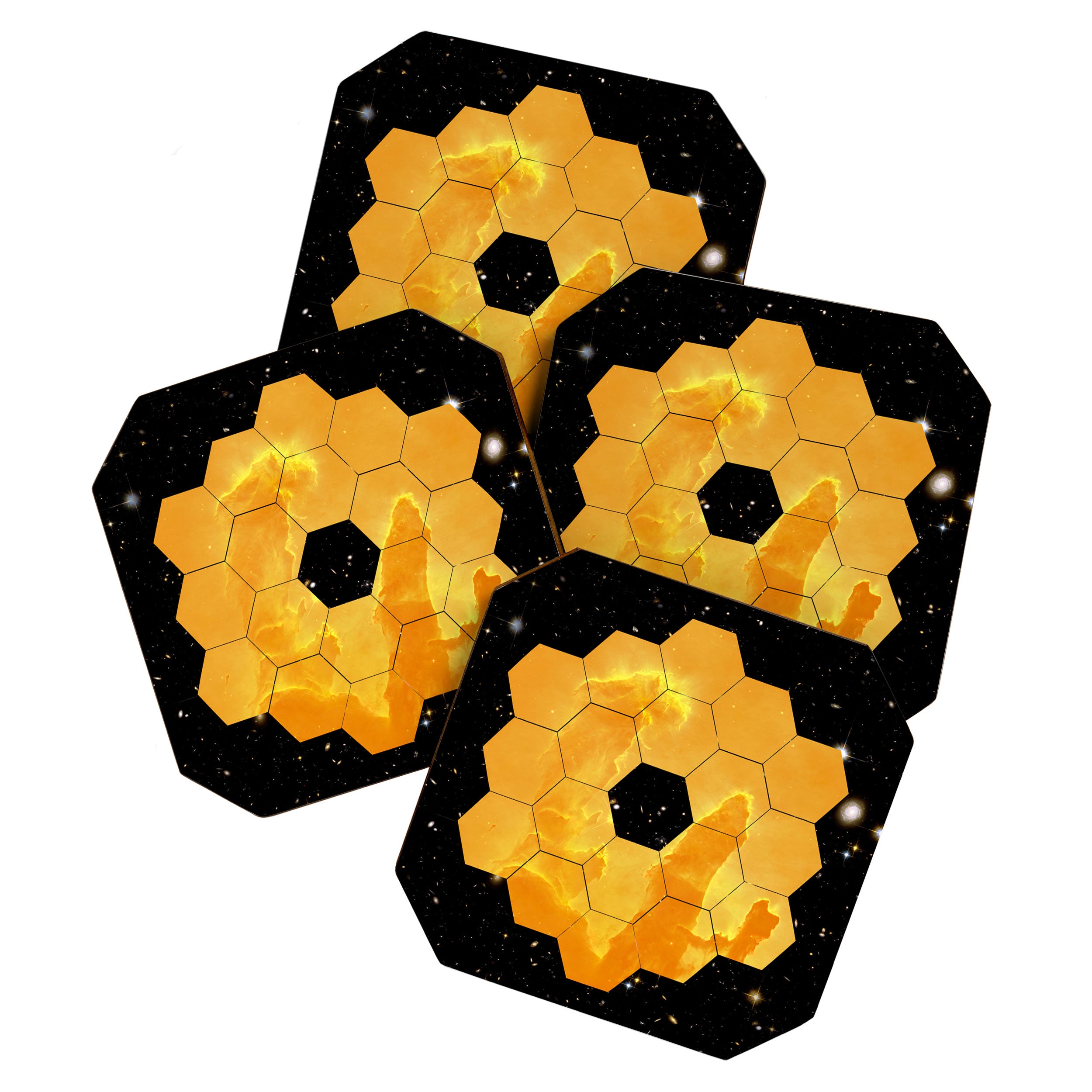 James Webb Space Telescope JWST NASA â space poster Coaster Gallery Image 1