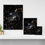 James Webb's First Deep Field (James Webb/JWST) â space poster Canvas Print Gallery Image 3