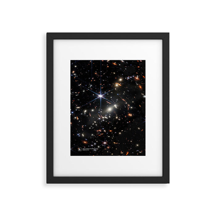 James Webb's First Deep Field (James Webb/JWST) â space poster Framed Art Print Gallery Image 1