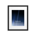 Pale Blue Dot poster, NASA Voyager 1 with Carl Sagan quote (vector art) Framed Art Print Gallery Image 5