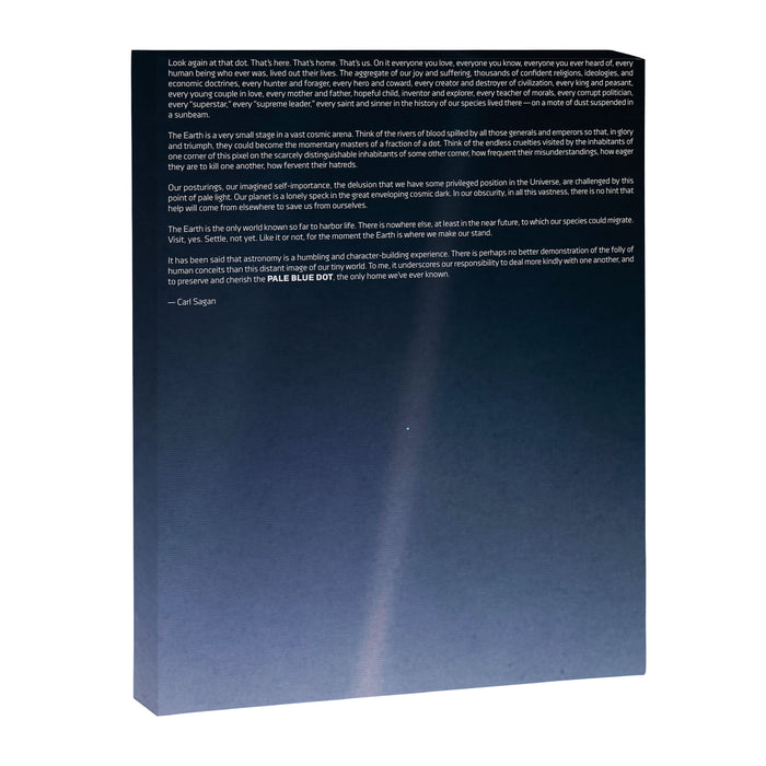 Pale Blue Dot â Voyager 1 (2020 rev.), quote Canvas Print Gallery Image 1