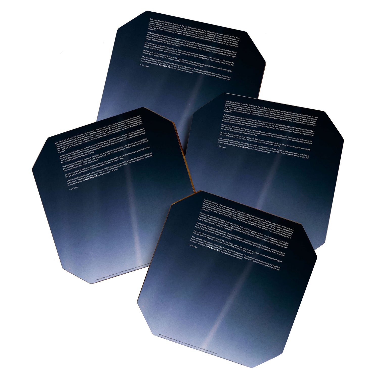 Pale Blue Dot â Voyager 1 (2020 rev.), quote Coaster Gallery Image 1