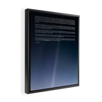 Pale Blue Dot â Voyager 1 (2020 rev.), quote Framed Canvas Print Gallery Image 2