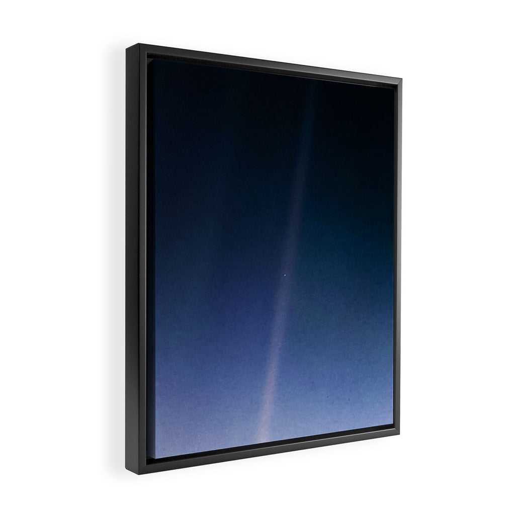 Pale Blue Dot â Voyager 1 (2020 revision) Framed Canvas Print Gallery Image 2