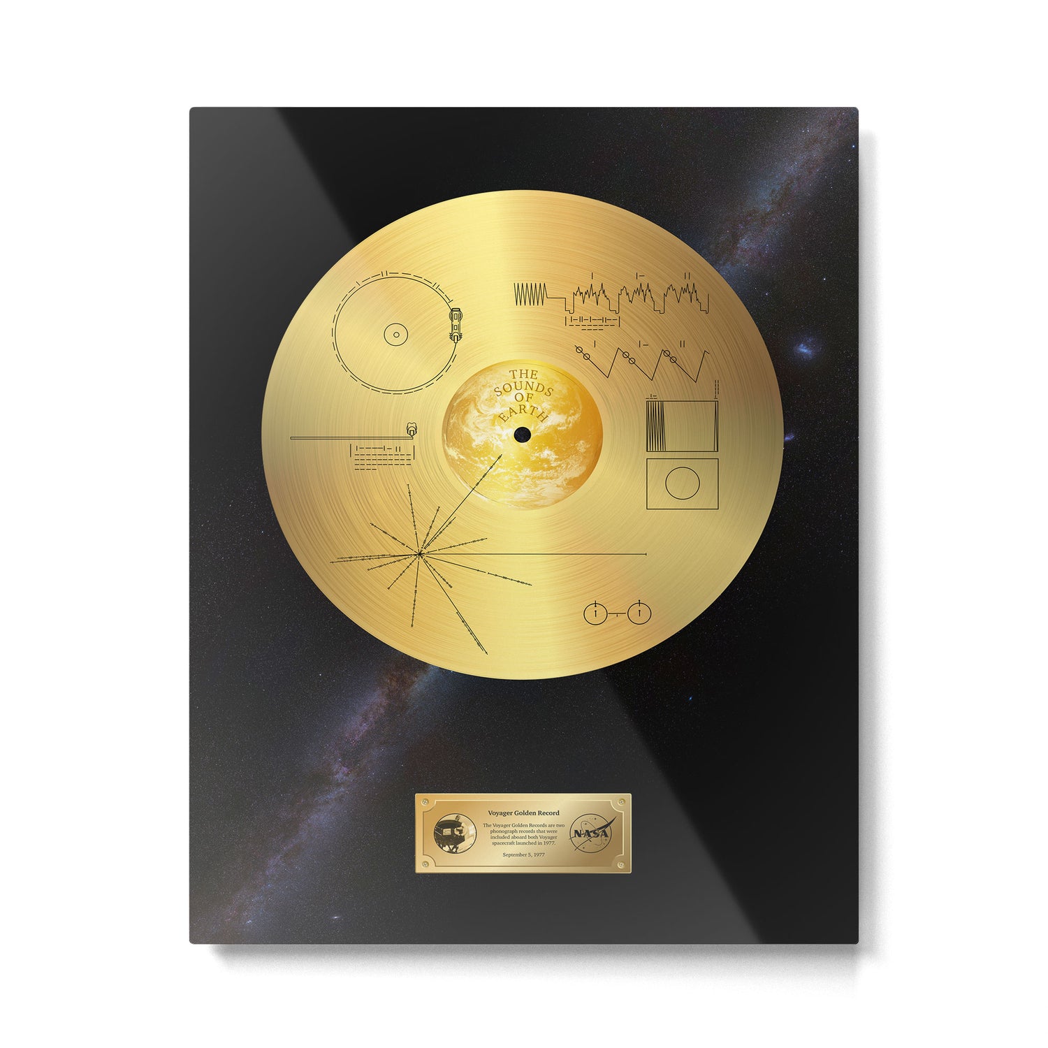 Voyager 1 Golden Record #1 Metal Print Gallery Image 4