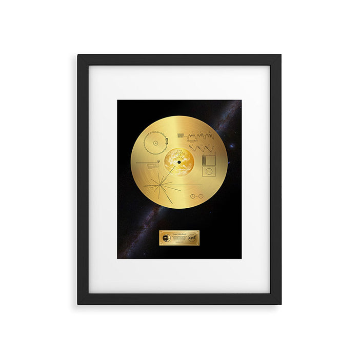 Voyager 1 Golden Record #1 Framed Art Print Gallery Image 1