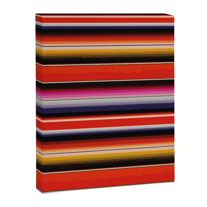 Orange Sarape Saltillo Canvas Print Gallery Image 1