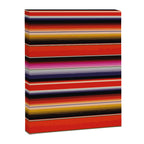 Orange Sarape Saltillo Canvas Print Gallery Image 8