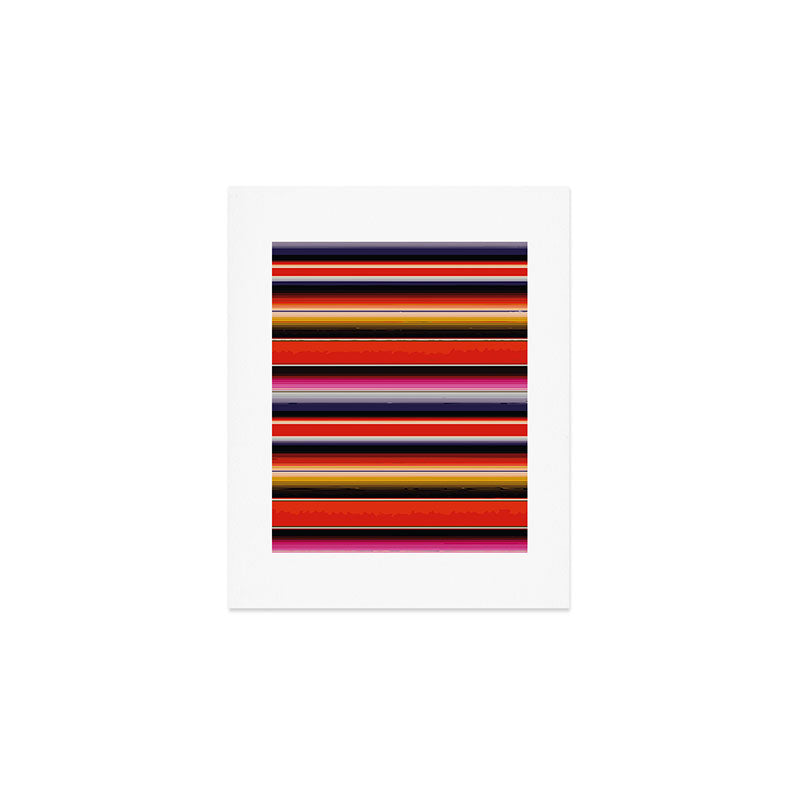 Orange Sarape Saltillo Art Print Gallery Image 1