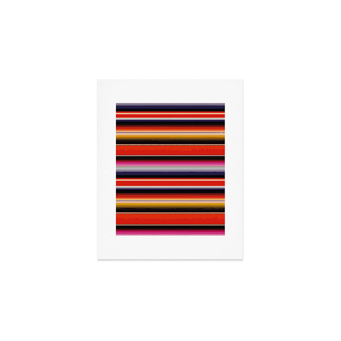 Orange Sarape Saltillo Art Print Gallery Image 1