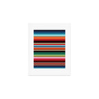 Sarape mexican blanket vibrant southwest modern serape pattern Art Print Gallery Image 1