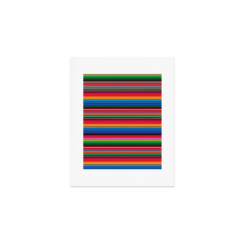 Serape Saltillo Red Art Print Gallery Image 1