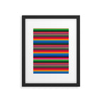 Serape Saltillo Red Framed Art Print Gallery Image 6