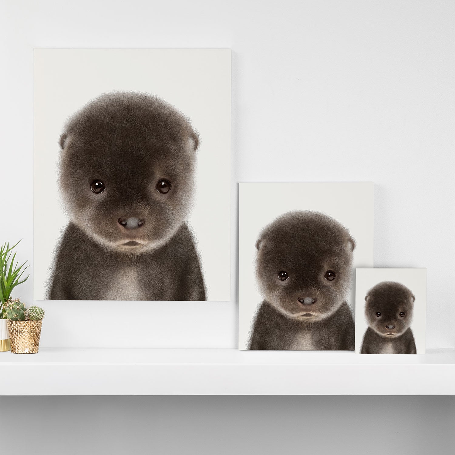 Baby Otter Canvas Print Gallery Image 3