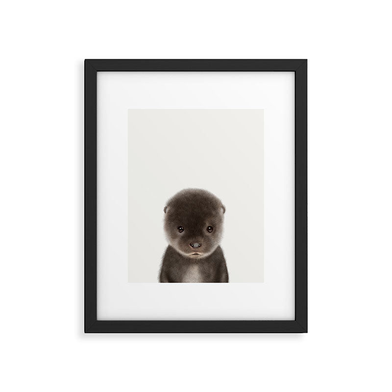 Baby Otter Framed Art Print Gallery Image 6