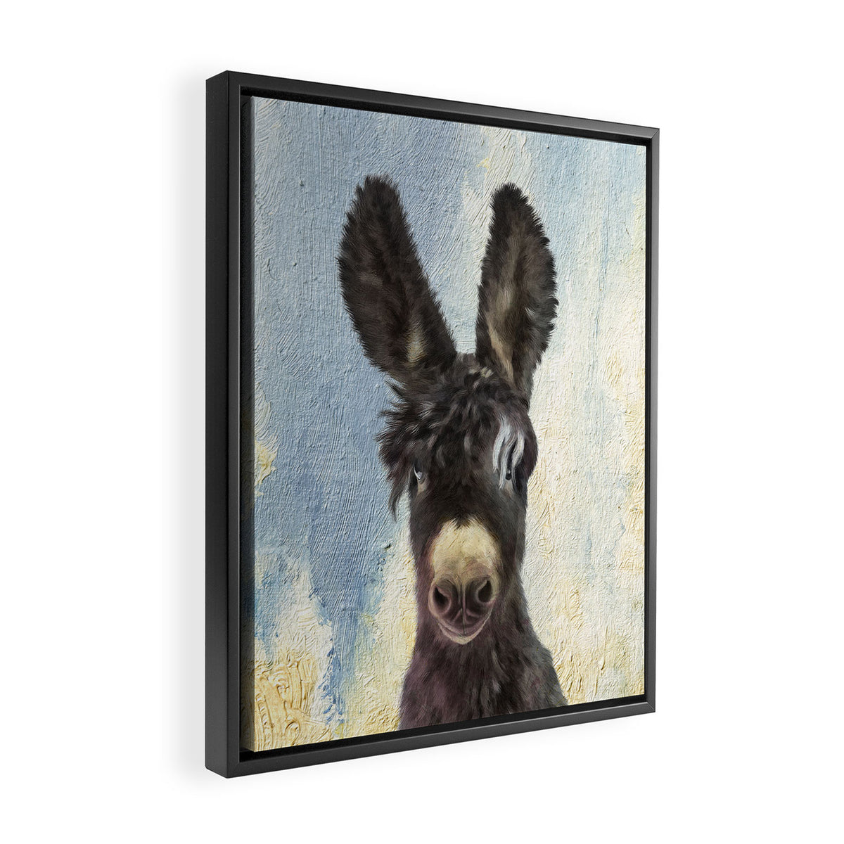 Donkey Framed Canvas Print Gallery Image 2