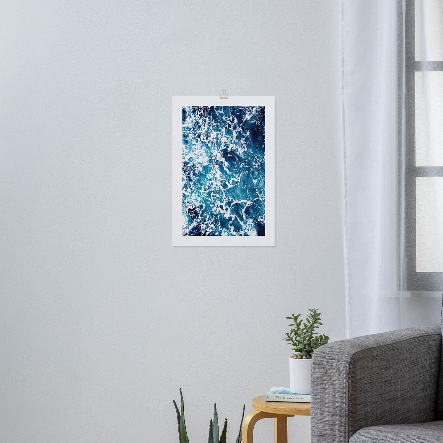 Wild Ocean Waves, Ocean Water Art Print Gallery Image 3