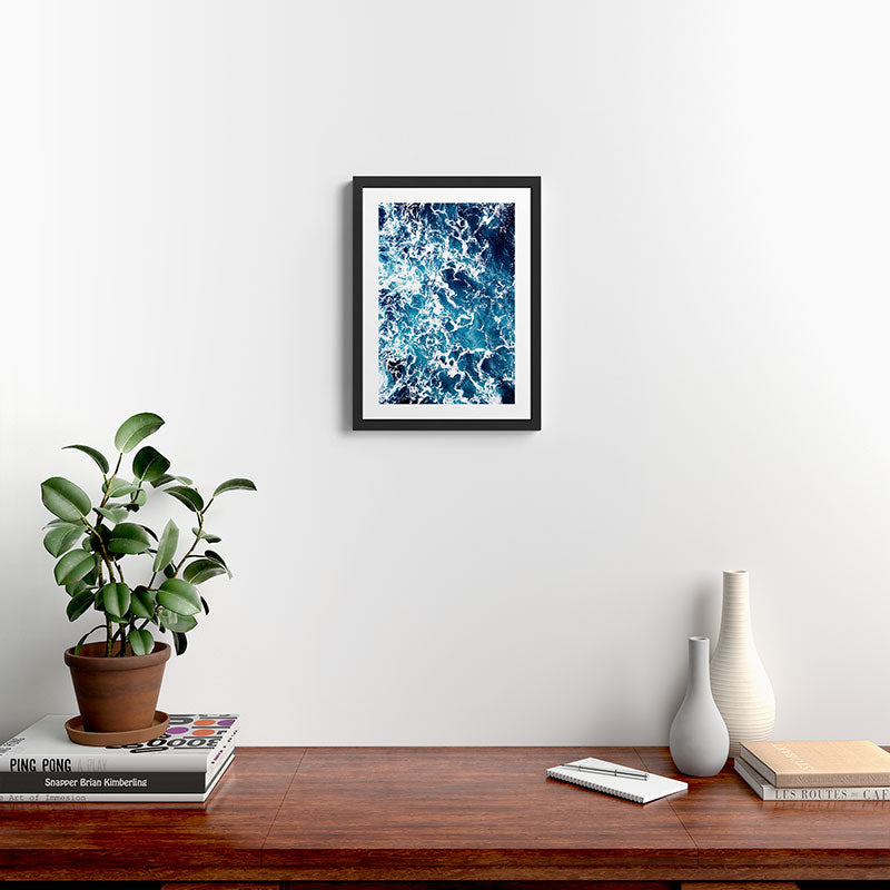 Wild Ocean Waves, Ocean Water Framed Art Print Gallery Image 2