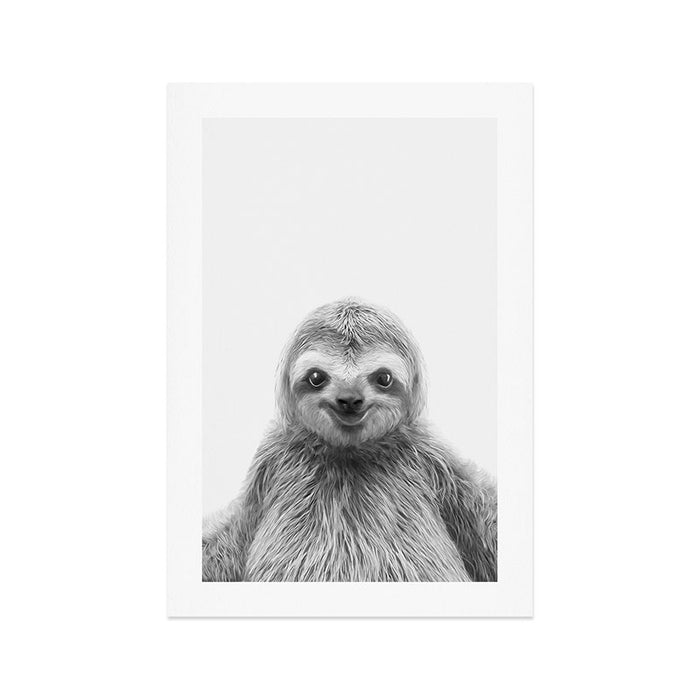 Young Sloth Art Print Gallery Image 1