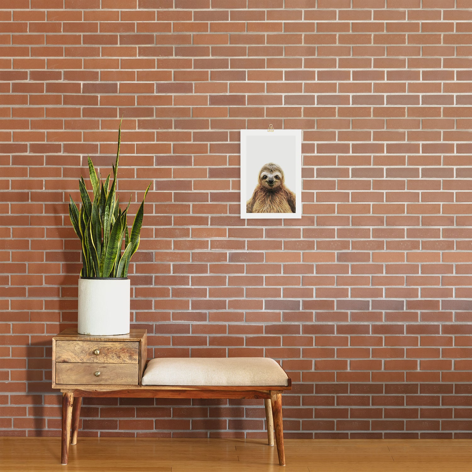 Young Sloth Art Print Gallery Image 2