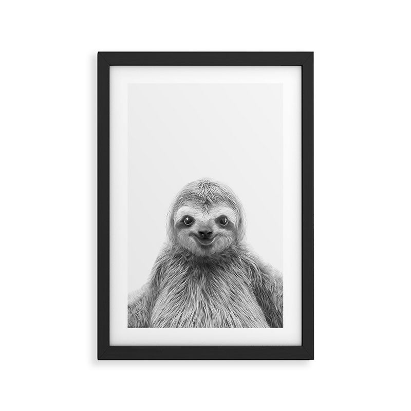 Young Sloth Framed Art Print Gallery Image 3