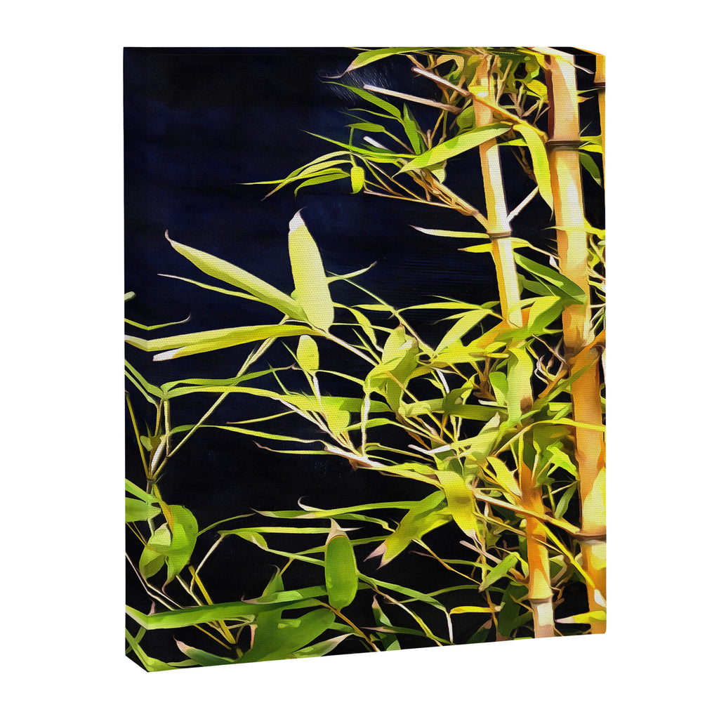 Bamboo On Black Canvas Print Gallery Image 8