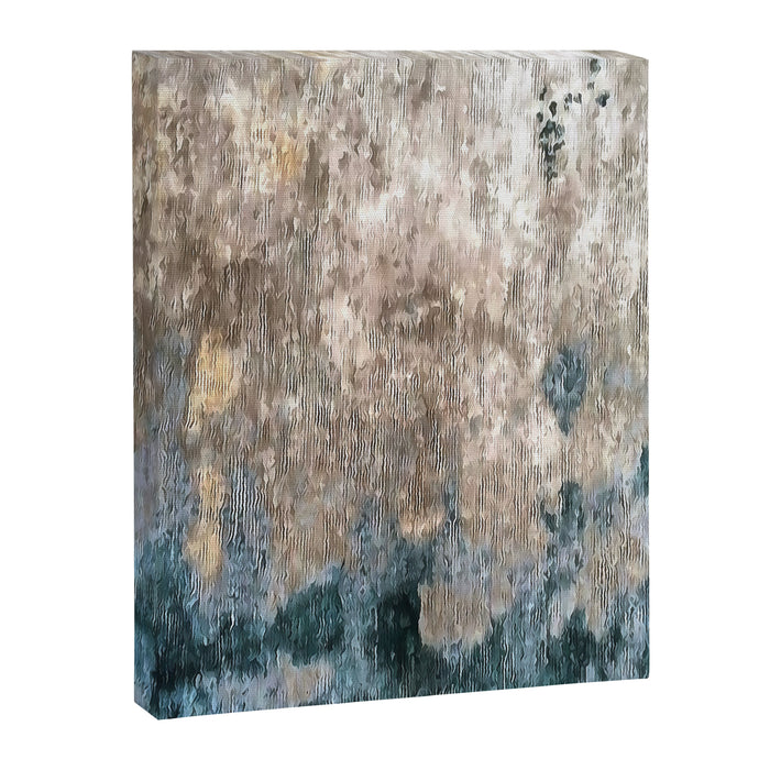 Blue Grey Abstract Canvas Print Gallery Image 1