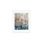 Blue Grey Abstract Art Print Gallery Image 1
