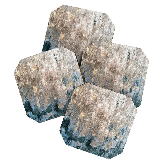 Blue Grey Abstract Coaster Gallery Image 1