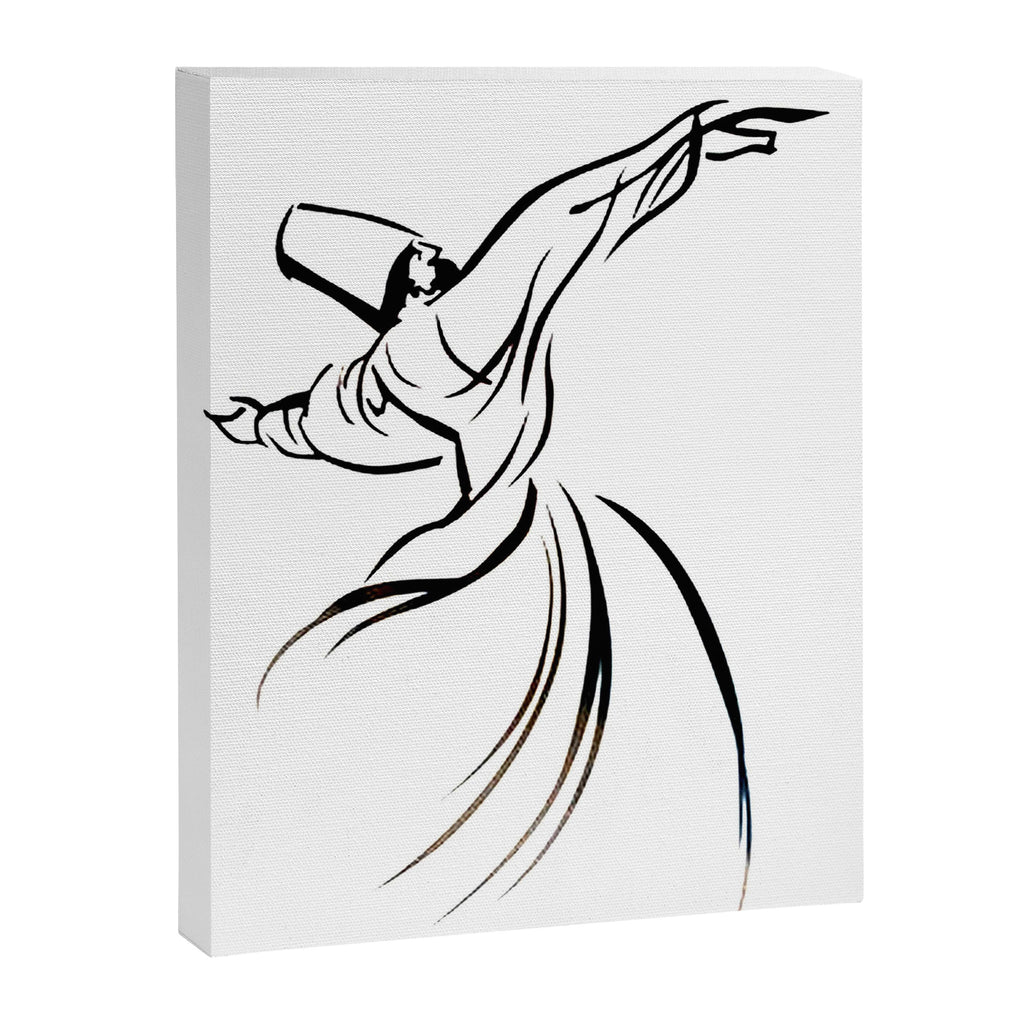Sufi Meditation Whirling Dervish Canvas Print Gallery Image 8